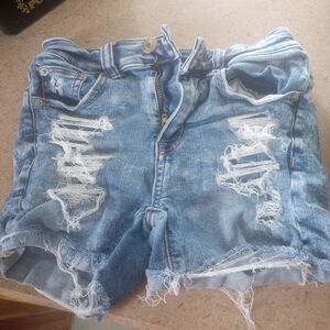 Distressed Denim Women Shorts
